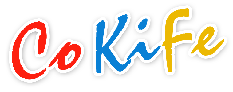 Grafische Schrift mit Text Cokife